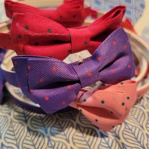 Little Girl Colorful Bow Headbands (6 total)